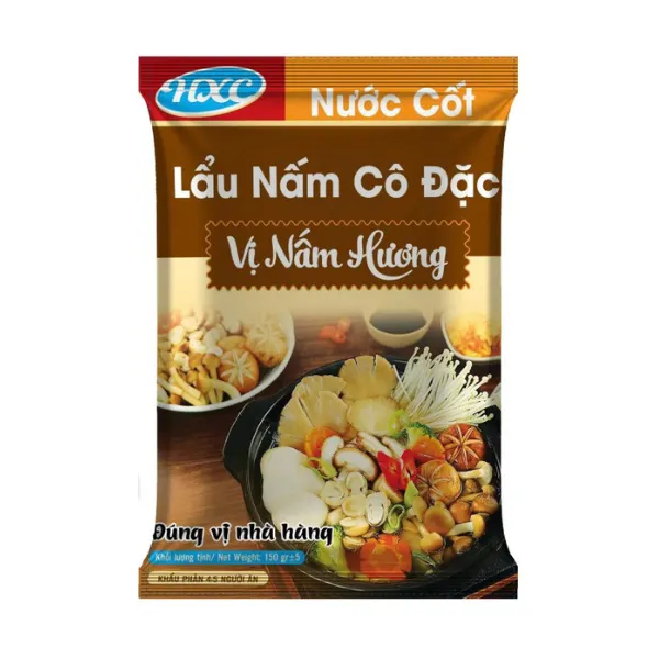 Nước cốt lẩu nấm cô đặc HXC gói 150g